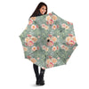 Pink Rose And Peony Floral Umbrella-grizzshop