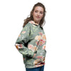 Pink Rose And Peony Floral Women's Hoodie-grizzshop