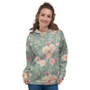 Pink Rose And Peony Floral Women's Hoodie-grizzshop