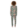 Pink Rose And Peony Floral Women's Pajamas-grizzshop