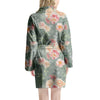 Pink Rose And Peony Floral Women's Robe-grizzshop