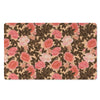 Pink Rose Floral Door Mat-grizzshop