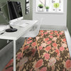 Pink Rose Floral Floor Mat-grizzshop