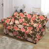 Pink Rose Floral Loveseat Cover-grizzshop