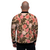 Pink Rose Floral Men's Bomber Jacket-grizzshop