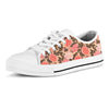 Pink Rose Floral Men's Low Top Shoes-grizzshop