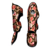 Pink Rose Floral Muay Thai Shin Guard-grizzshop