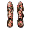 Pink Rose Floral Muay Thai Shin Guard-grizzshop