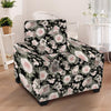 Pink Rose Floral Pattern Print Armchair Cover-grizzshop