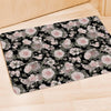 Pink Rose Floral Pattern Print Door Mat-grizzshop