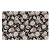 Pink Rose Floral Pattern Print Door Mat-grizzshop