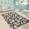 Pink Rose Floral Pattern Print Floor Mat-grizzshop