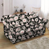 Pink Rose Floral Pattern Print Loveseat Cover-grizzshop