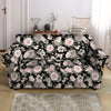 Pink Rose Floral Pattern Print Loveseat Cover-grizzshop