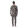 Pink Rose Floral Pattern Print Men's Pajamas-grizzshop