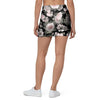 Pink Rose Floral Pattern Print Mini Skirt-grizzshop