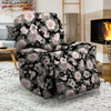 Pink Rose Floral Pattern Print Recliner Cover-grizzshop