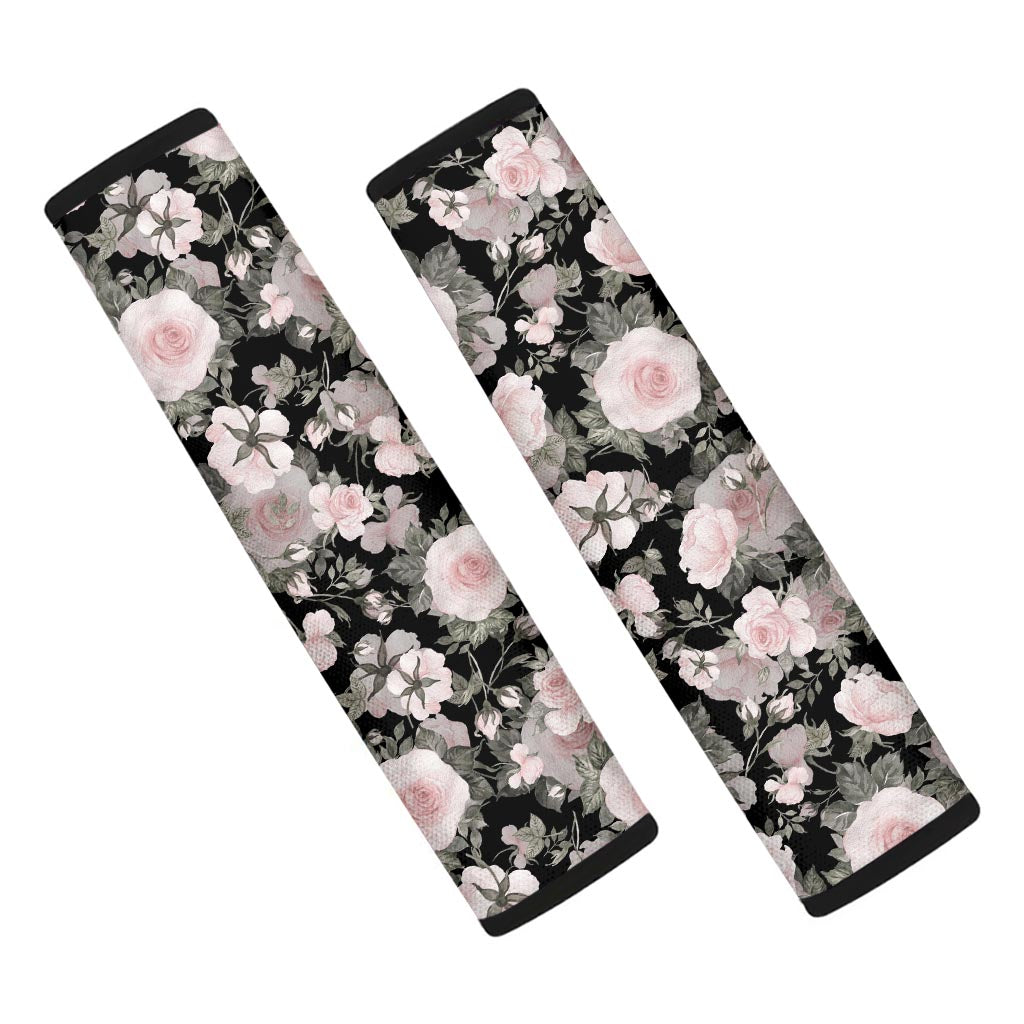 Pink Rose Floral Pattern Print Seat Belt Cover-grizzshop