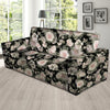 Pink Rose Floral Pattern Print Sofa Cover-grizzshop