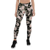 Pink Rose Floral Pattern Print Women's Leggings-grizzshop