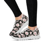 Pink Rose Floral Pattern Print Women's Sneakers-grizzshop