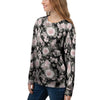 Pink Rose Floral Pattern Print Women's Sweatshirt-grizzshop