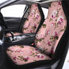 Pink Rose Floral Print Car Seat Covers-grizzshop