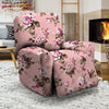 Pink Rose Floral Print Recliner Cover-grizzshop