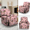 Pink Rose Floral Print Recliner Cover-grizzshop