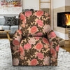 Pink Rose Floral Recliner Cover-grizzshop