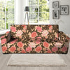 Pink Rose Floral Sofa Cover-grizzshop