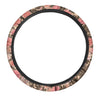 Pink Rose Floral Steering Wheel Cover-grizzshop