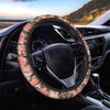 Pink Rose Floral Steering Wheel Cover-grizzshop