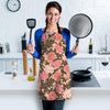 Pink Rose Floral Women's Apron-grizzshop