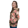 Pink Rose Floral Women's Hoodie-grizzshop