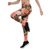 Pink Rose Floral Women's Leggings-grizzshop