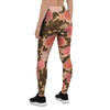 Pink Rose Floral Women's Leggings-grizzshop