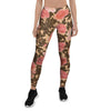 Pink Rose Floral Women's Leggings-grizzshop