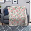 Pink Rose Flower Blanket-grizzshop