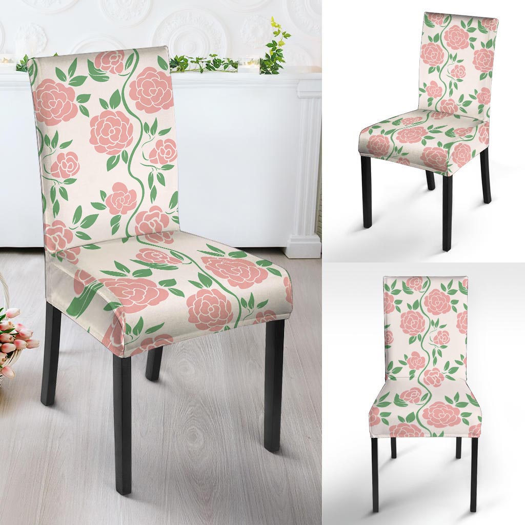 Pink Rose Flower Chair Cover-grizzshop