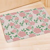 Pink Rose Flower Door Mat-grizzshop