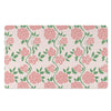 Pink Rose Flower Door Mat-grizzshop