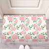 Pink Rose Flower Door Mat-grizzshop