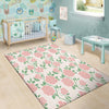 Pink Rose Flower Floor Mat-grizzshop