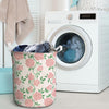 Pink Rose Flower Laundry Basket-grizzshop