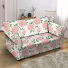 Pink Rose Flower Loveseat Cover-grizzshop