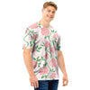 Pink Rose Flower Men T Shirt-grizzshop