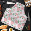 Pink Rose Flower Men's Apron-grizzshop