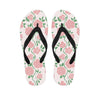 Pink Rose Flower Men's Flip Flops-grizzshop