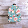 Pink Rose Flower Print Backpack-grizzshop